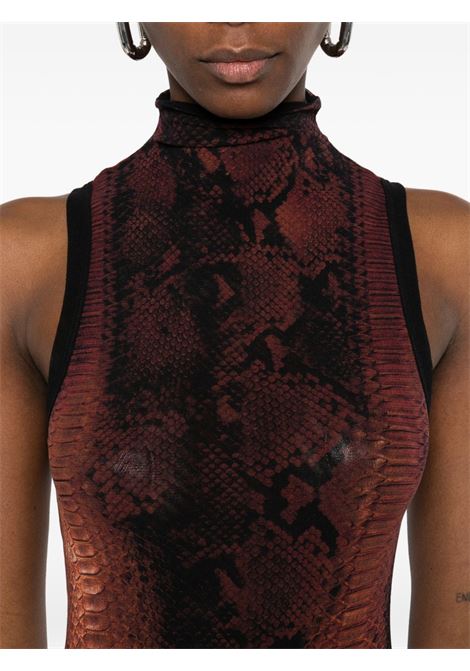 python short dress woman black and brown JEAN PAUL GAULTIER | 26/01-W-DR110-M012P6000